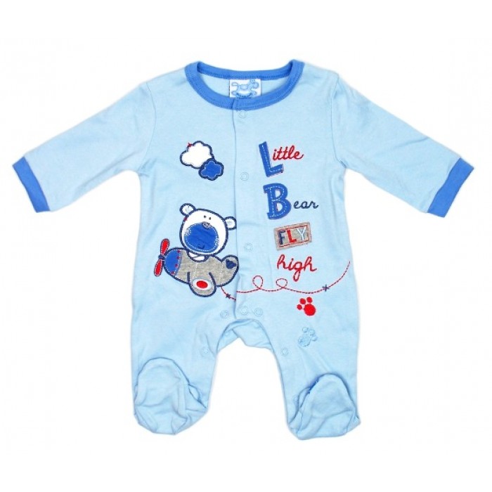 Rock a Bye baby - Baby Bear Fly High - Cotton Romper -- £5.99 per item - 3 pack