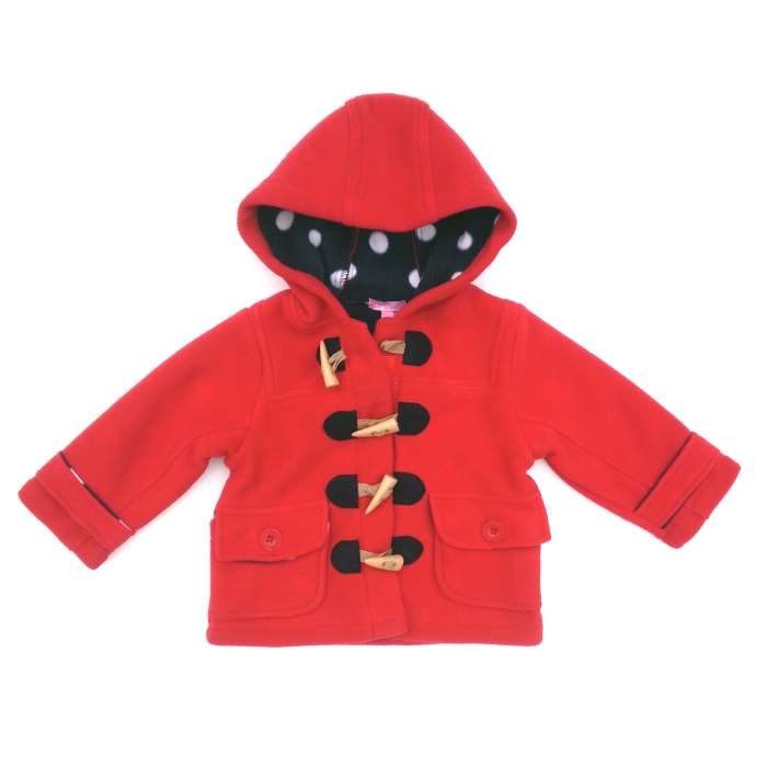 Girls Fleece Duffle Coat in 2 colours -- £12.99 per item - 6 pack