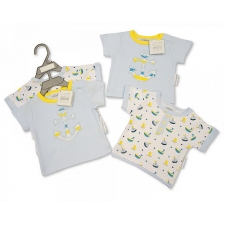 Nursery Time - Baby Boys 2 pack T-Shirts - Sail Boats -- £3.50 per item - 6 pack