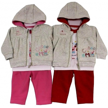 Cutey Couture 3pc Jacket, Top & Joggers Set ' Cutest Mouse' -- £9.99 per item - 3 pack