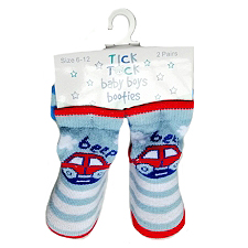 Baby Boys - CARS & FOOTBALL-  2 Pack Socks SET -- £0.70 per item - 6 pack 