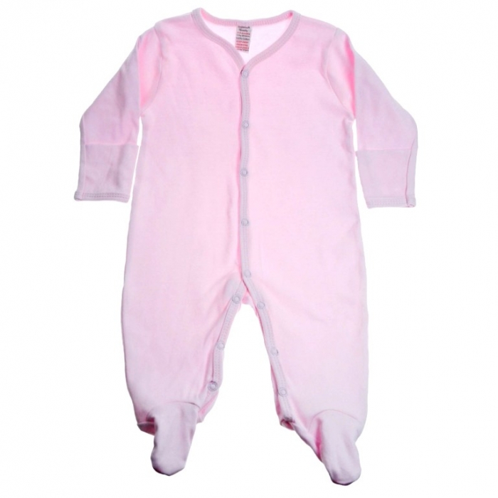 Cotton Sleep suit Pink-- £3.50 per item - 6 pack