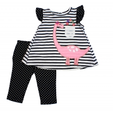 x-Cutey Pie  'DINO'  Legging set with applique & embroidery -- £5.99 per item - 3 pack