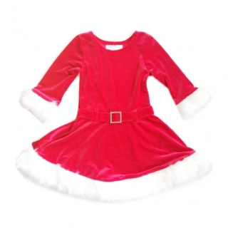 15 PACK - Santa dress in Pink & red Shimmery fabric -- £3.99 per item - 15 pack