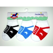 ROCK BYE BABY - Baby Boys 3 pack socks -- £1.80 per item ( 6x3 in the pack ) -- 6