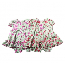 Petit Couer - Baby Dress & Bloomer with Flower Appliques -- £3.99  per item - 6 pack