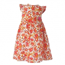 Sweet Elegance Printed Dress In Orange -- £4.99 per item - 3 pack