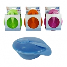 First Steps Travel feeding bowl, lid and spoon -  Item price £1.25  - 6 pack