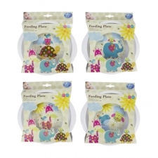 FIRST STEPS PATCHWORK FRIENDS FEEDING PLATE -- ITEM  price £1.50  - 6 pack