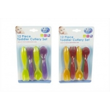  First Steps 12 pc toddler Cutlery Set --  price £0.75 - 6 pack