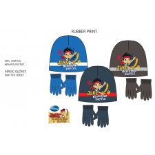 DISNEY JAKE " NEVERLAND PIRATES "  HAT & GLOVE Set in 2 colours -- £1.99 per item - 6 pack