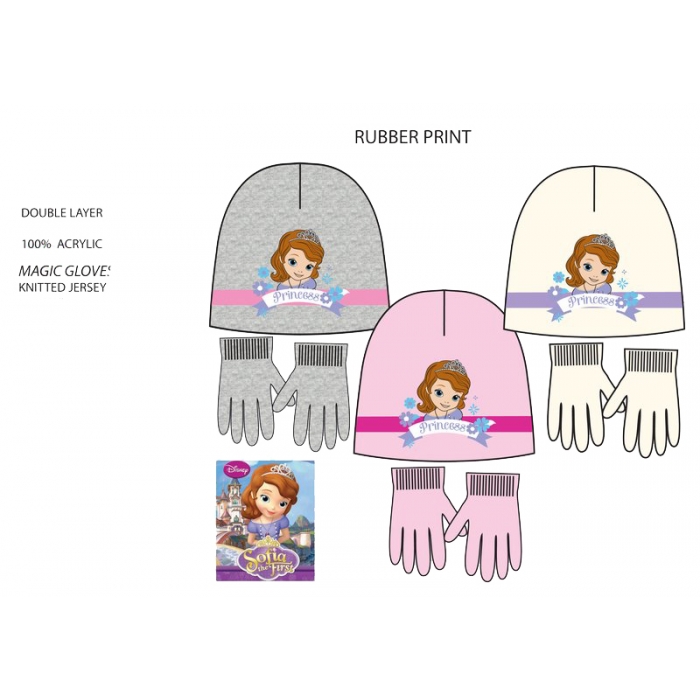 PRINCESS HAT & GLOVES IN 3  colours -- £3.25 per item - 6 pack