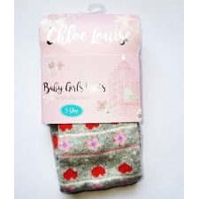 BABY GIRLS PRINTED TIGHTS - HEARTS  -- £1.75 per item - 6 pack