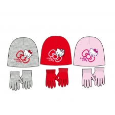 HELLO KITTY HAT & GLOVE Set in 2 colours -- £3.50 per item - 6 pack