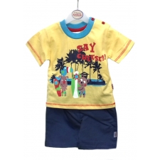 100% cotton shorts and tee shirt set ' say cheese' 6 to 23 Months -- £3.99 per item - 6 pack