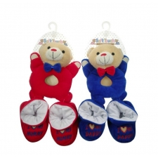 BEAR TOY & BOOTEE SET: TBB276 -- £3.99 per item - 4 pack